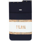 مدس بالشعار بطبعة خريطة باللون الأبيض والكحلي , 1, hi-res