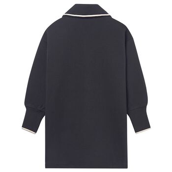 Girls Black Polo Dress