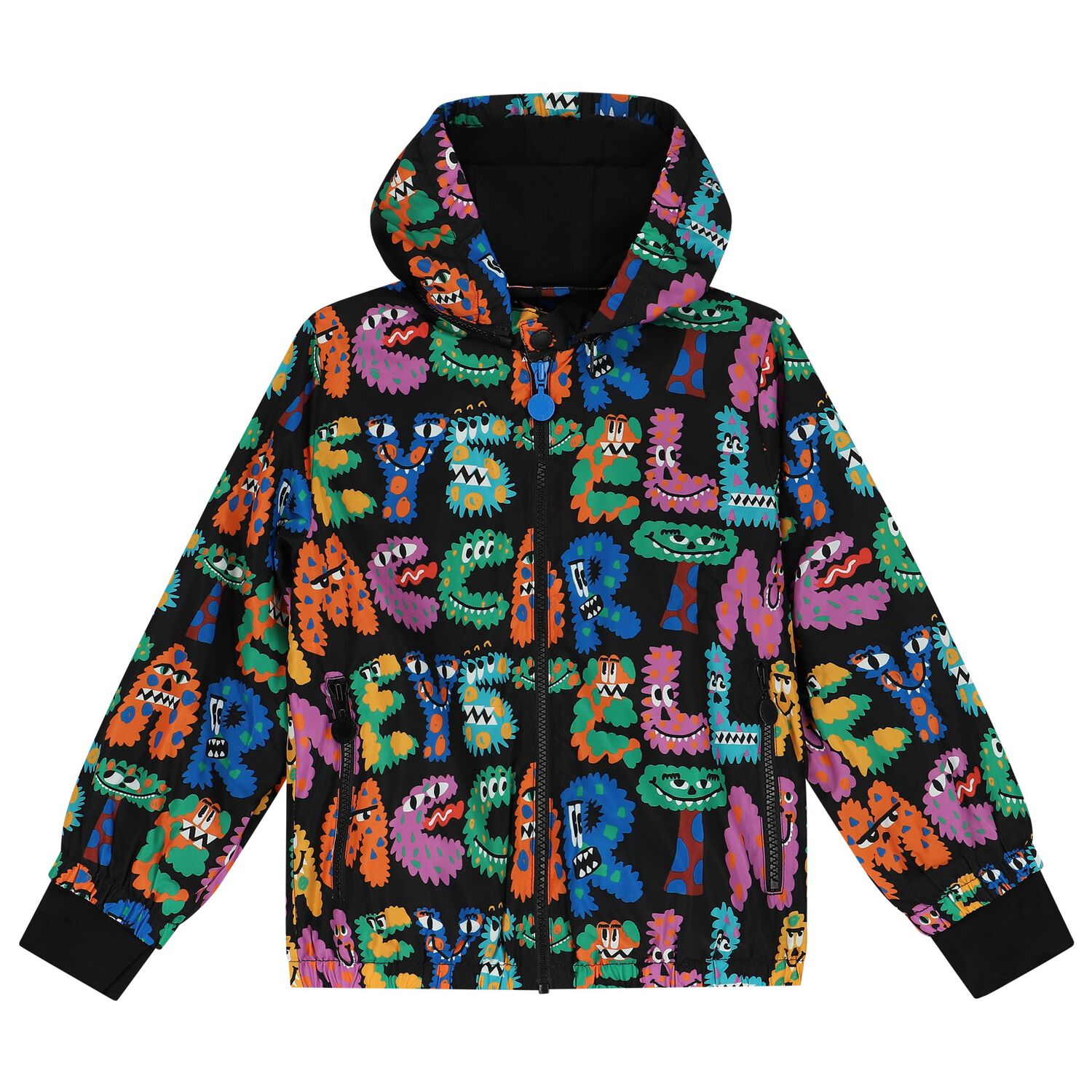 Boys Black Monsters Jacket, 1, hi-res image number null