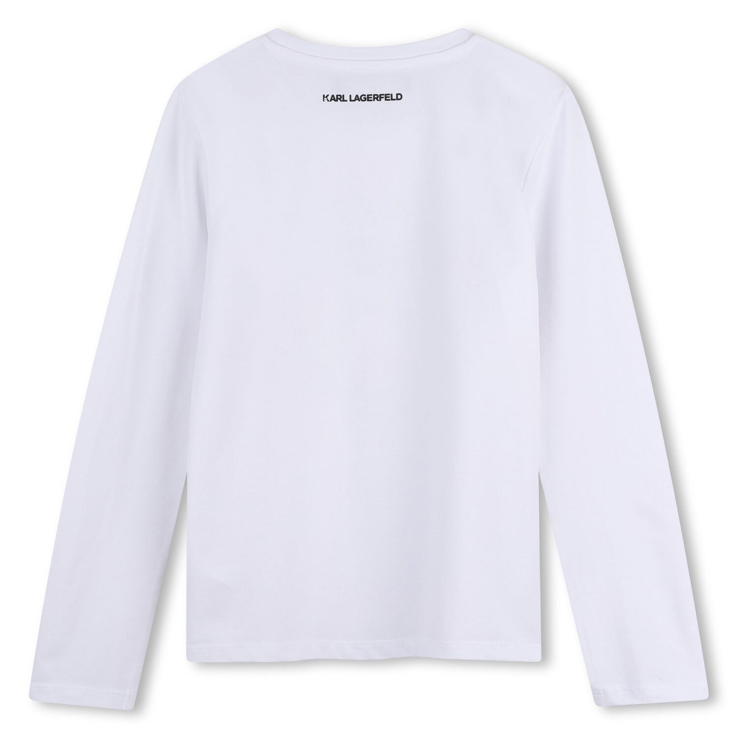 Girls Mini Me White Choupette Long Sleeve Top, 1, hi-res