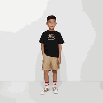 Boys Black EKD Logo T-Shirt