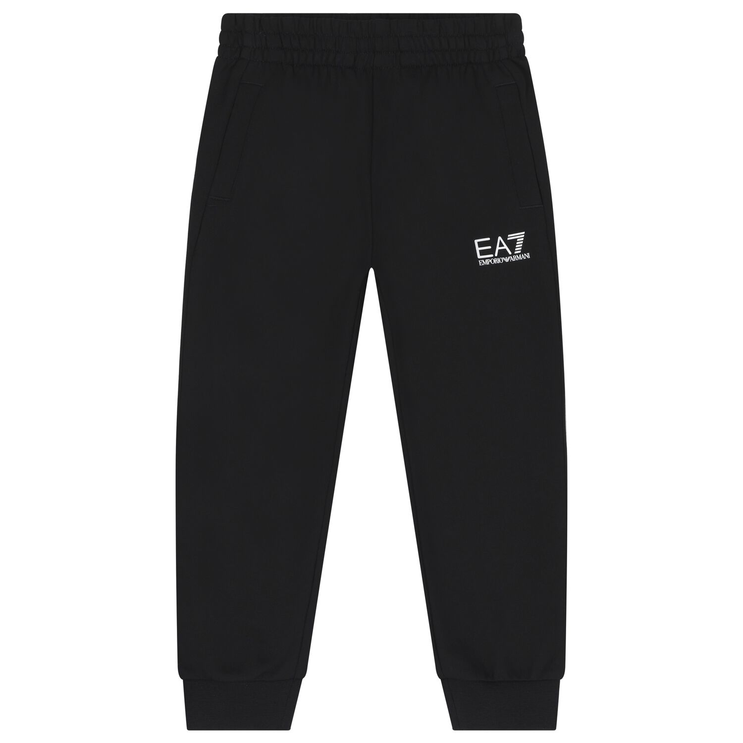 Boys Black Logo Joggers, 2, hi-res