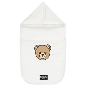 White Teddy Bear Logo Baby Nest