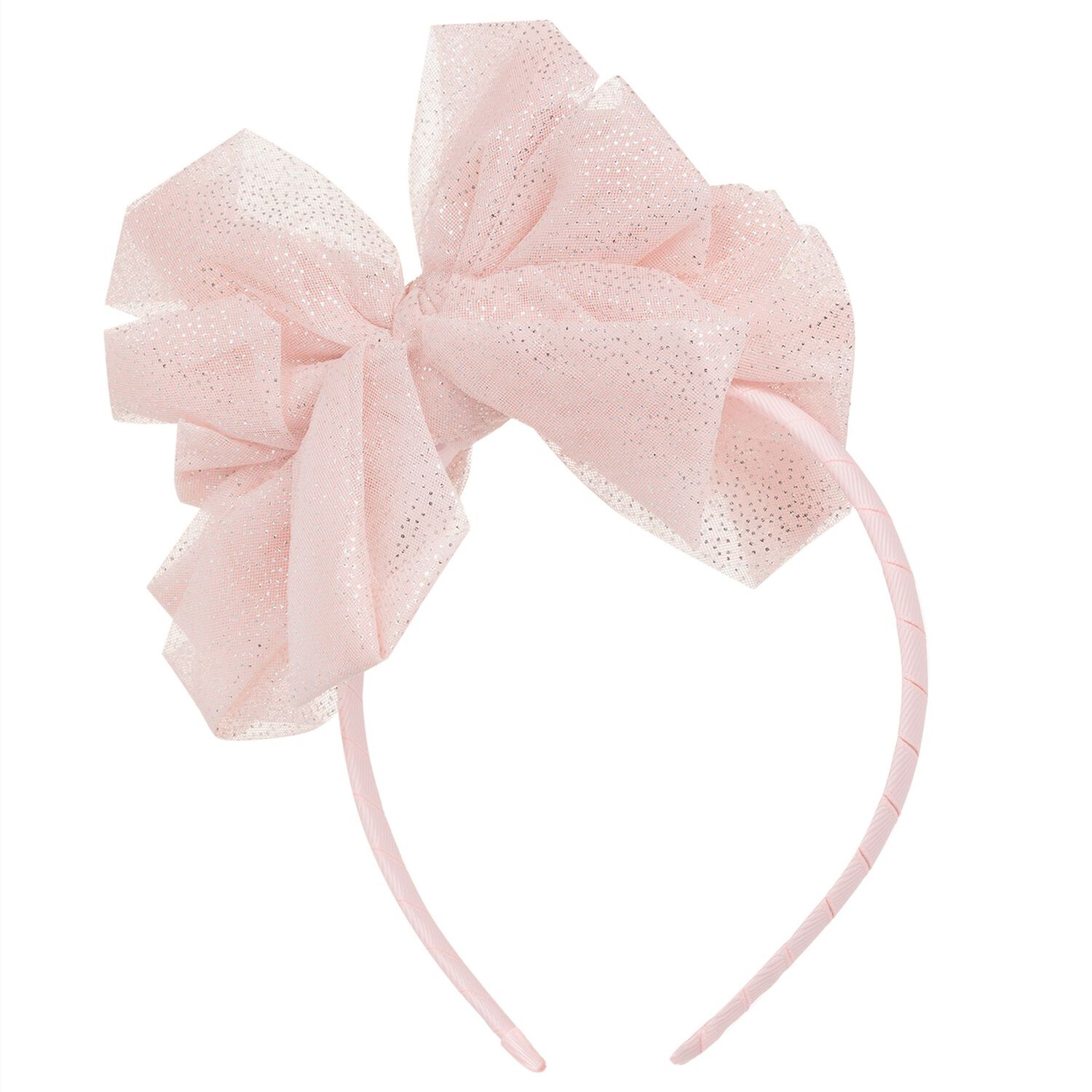 رابطه رأس بفيونكه للبنات باللون الوردى, 3, hi-res