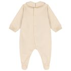 Beige Teddy Bear Logo Babygrow Gift Set, 2, hi-res