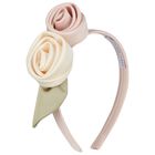 Girls Pink 3D Flower Headband, 2, hi-res