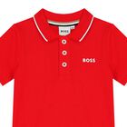 تيشيرت أولاد بولو بالشعار باللون الأحمر, 5, hi-res