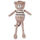 Beige Teddy Bear Striped Toy, 1, hi-res