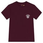 Boys Burgundy Logo T-Shirt, 1, hi-res