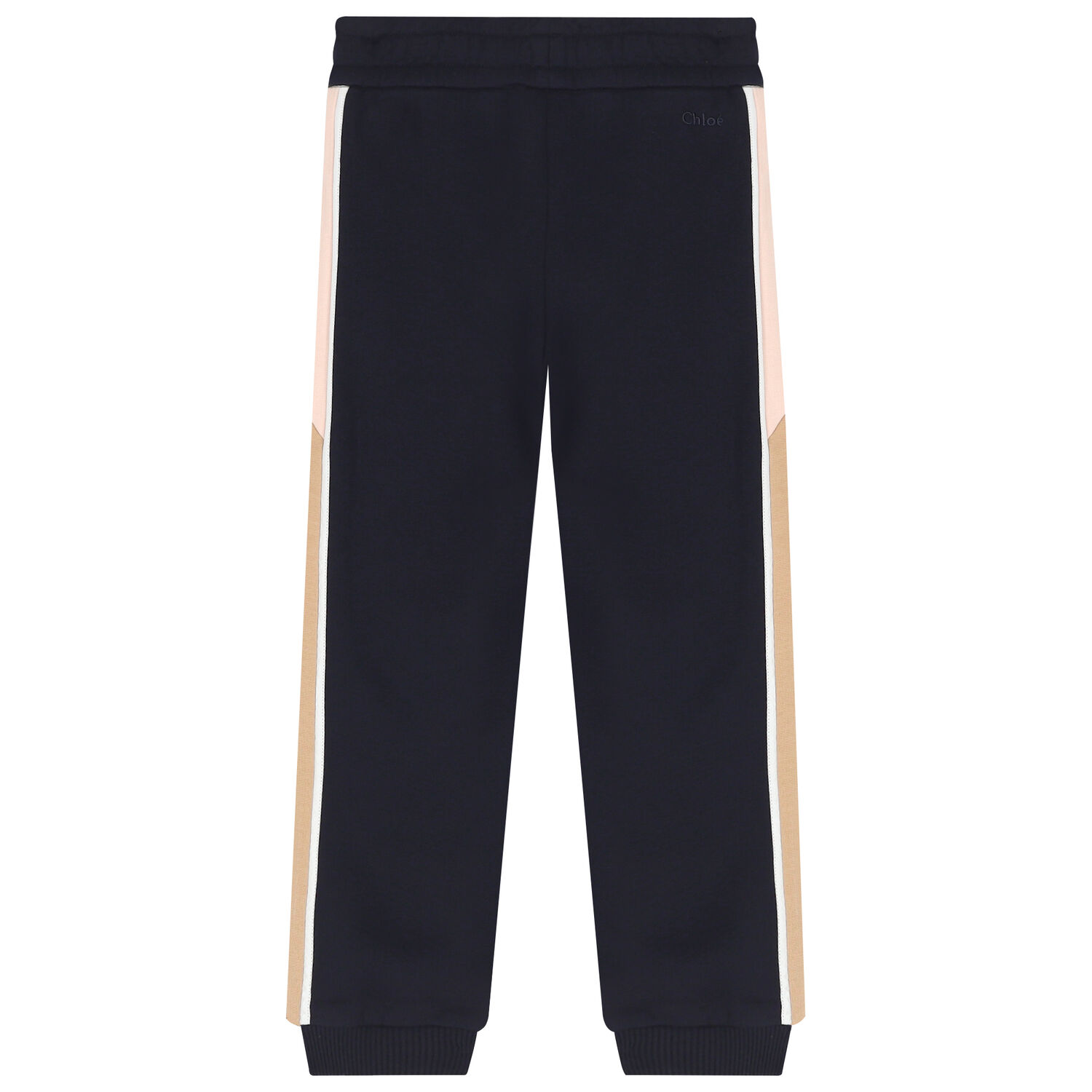 Girls Navy Blue Logo Joggers, 2, hi-res