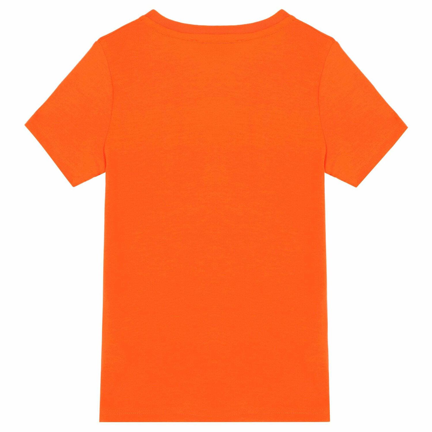 Boys Neon Orange Logo T-Shirt, 1, hi-res