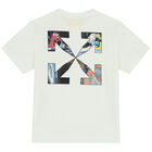 Ivory Monster Arrow Logo T-Shirt, 1, hi-res