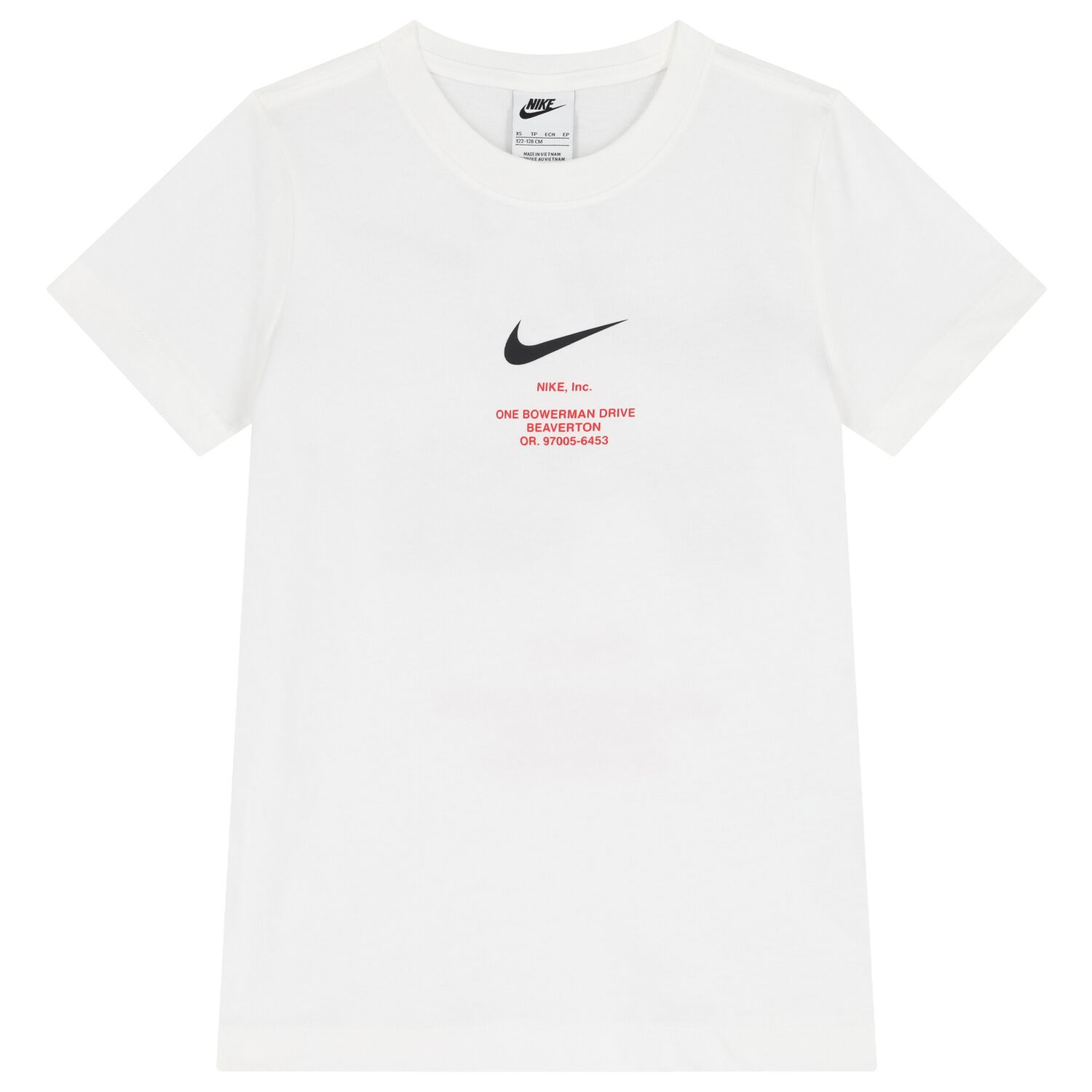 Boys White Logo T-Shirt, 1, hi-res