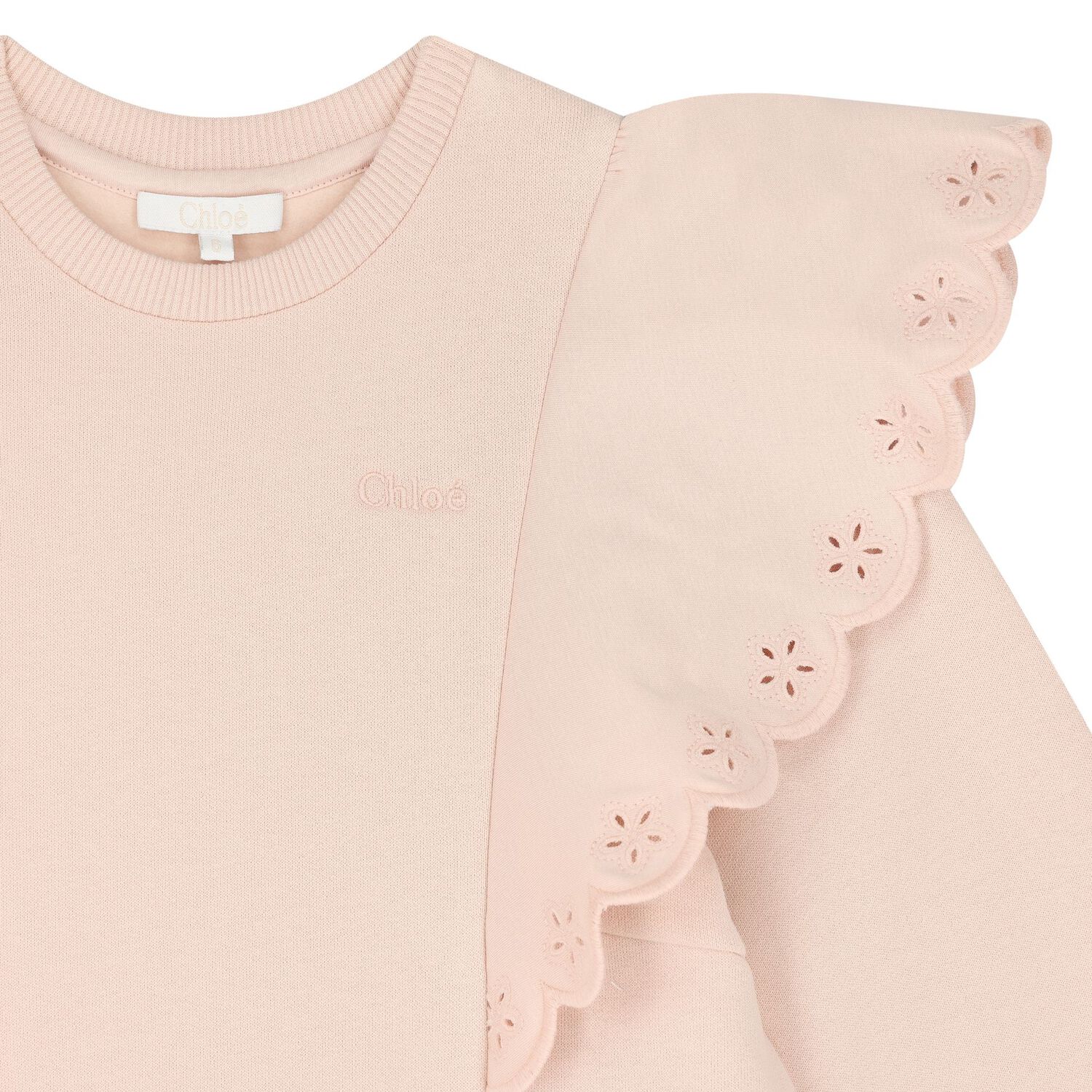 فستان بنات بالشعار باللون الزهري, 1, hi-res image number null