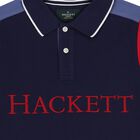 Boys Navy Blue Logo Polo Shirt, 1, hi-res