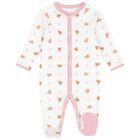 طقم بنات هدايا أفرول بولو باللون الأبيض والوردي, 1, hi-res