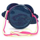 Girls Pink & Navy Blue Embellished Hand Bag ( 12cm ), 1, hi-res