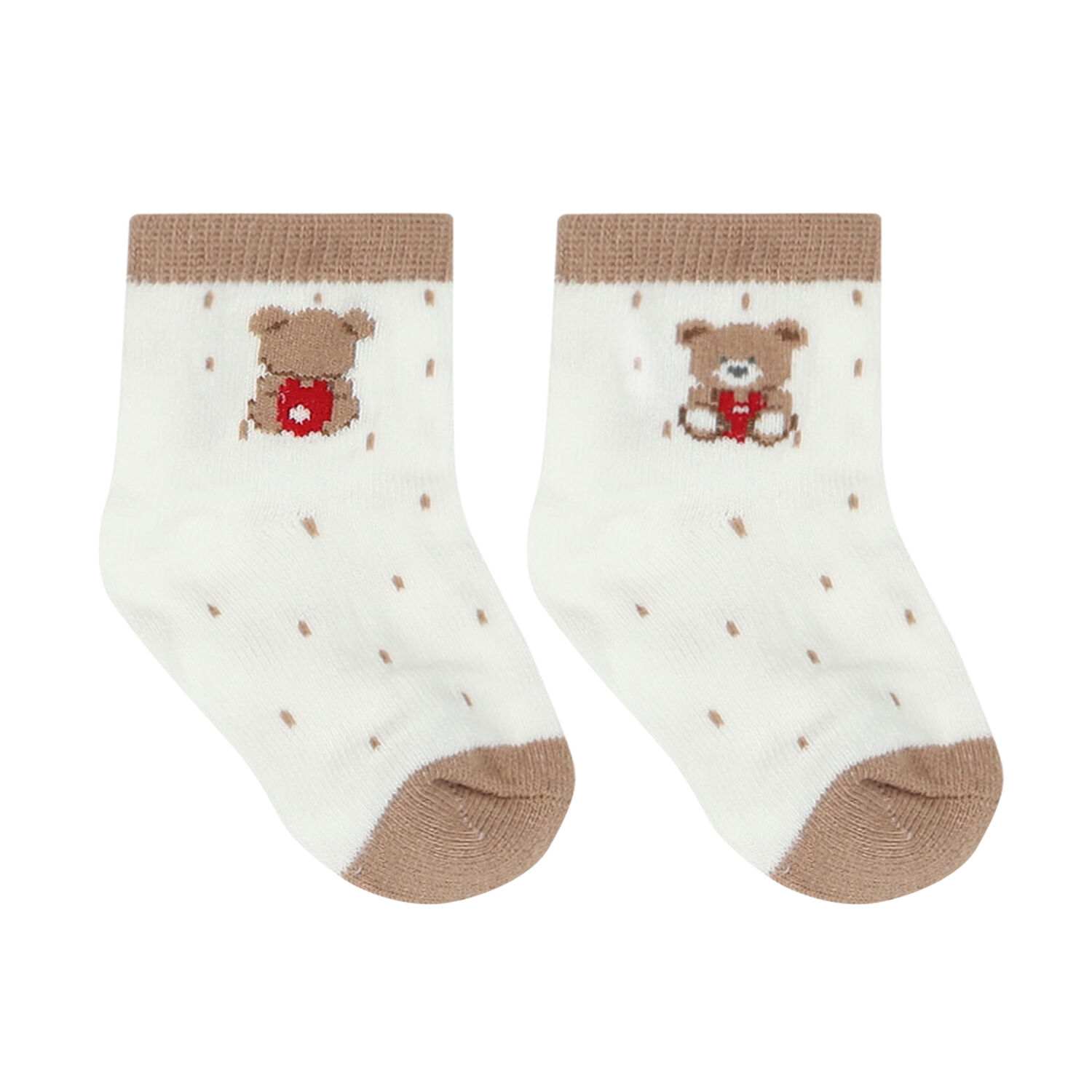 Beige & Ivory Teddy Socks ( 4-Pack ), 1, hi-res