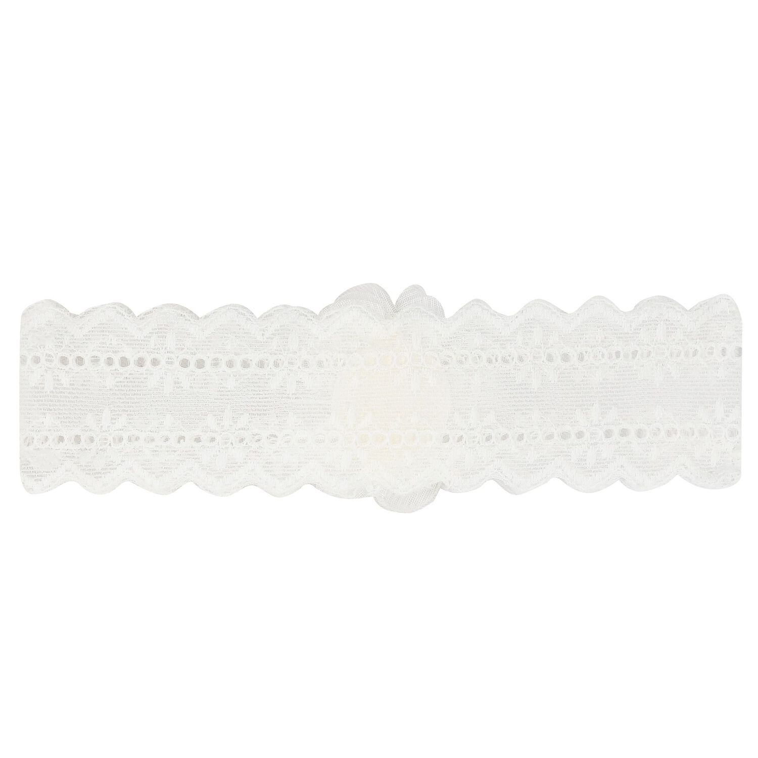 Baby Girls White Headband & Socks Set, 1, hi-res