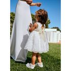 فستان بنات بطبعة الزهور باللون الأبيض, 1, hi-res