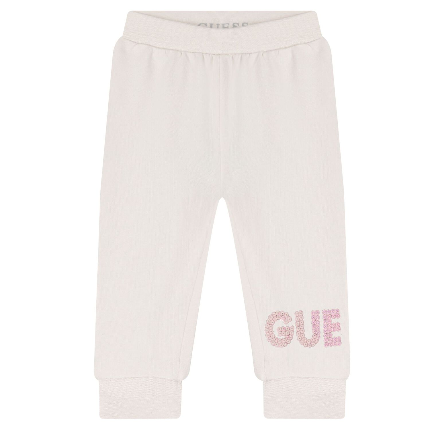 Baby Girls Ivory & Pink Logo Trouser Set, 1, hi-res image number null