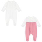 افارول للبنات باللونين الأبيض والوردي (قطعتين), 1, hi-res