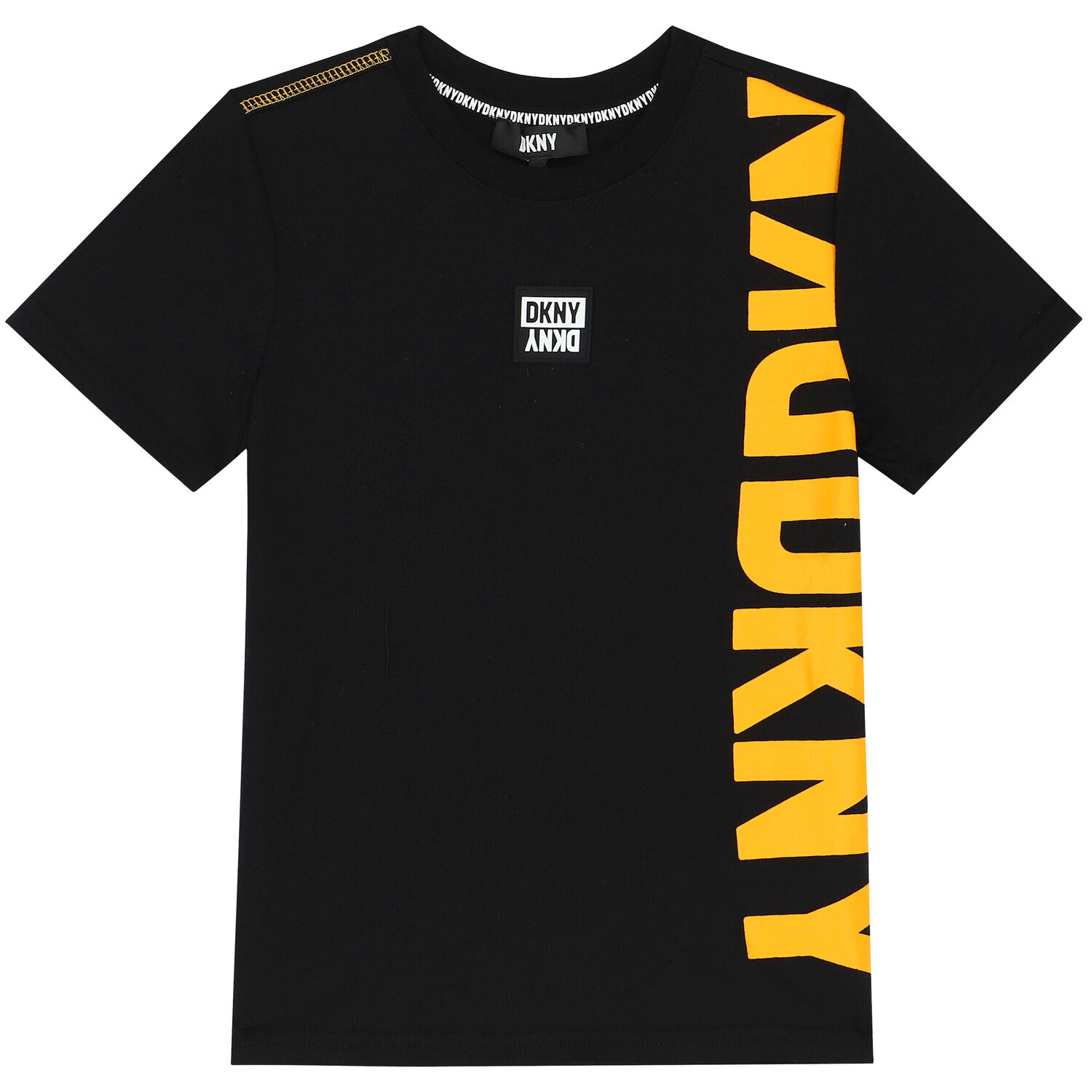 Boys Black Logo T-Shirt, 1, hi-res