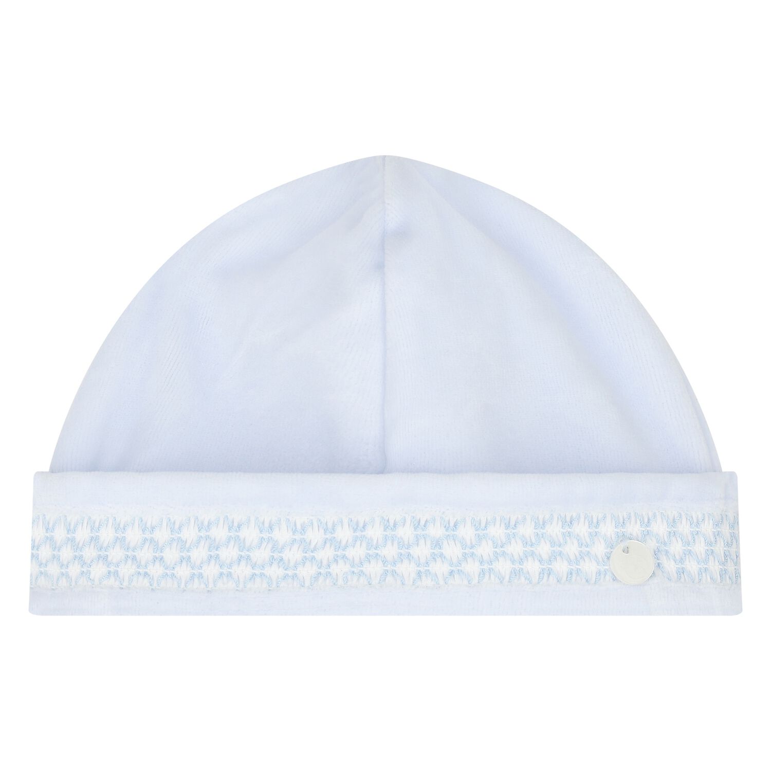 Baby Boys Blue Smocked Hat, 1, hi-res