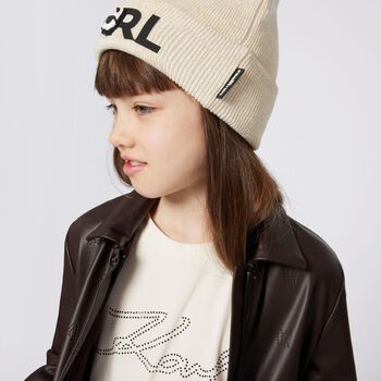 Girls White Logo T-Shirt