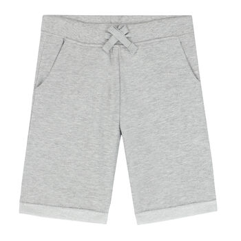 Boys Grey Logo Shorts