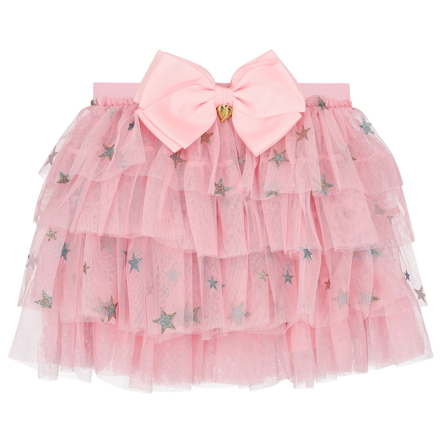 Girls Pink Tulle Skirt, 2, hi-res