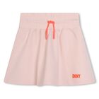 Girls Pink Logo Skirt, 1, hi-res