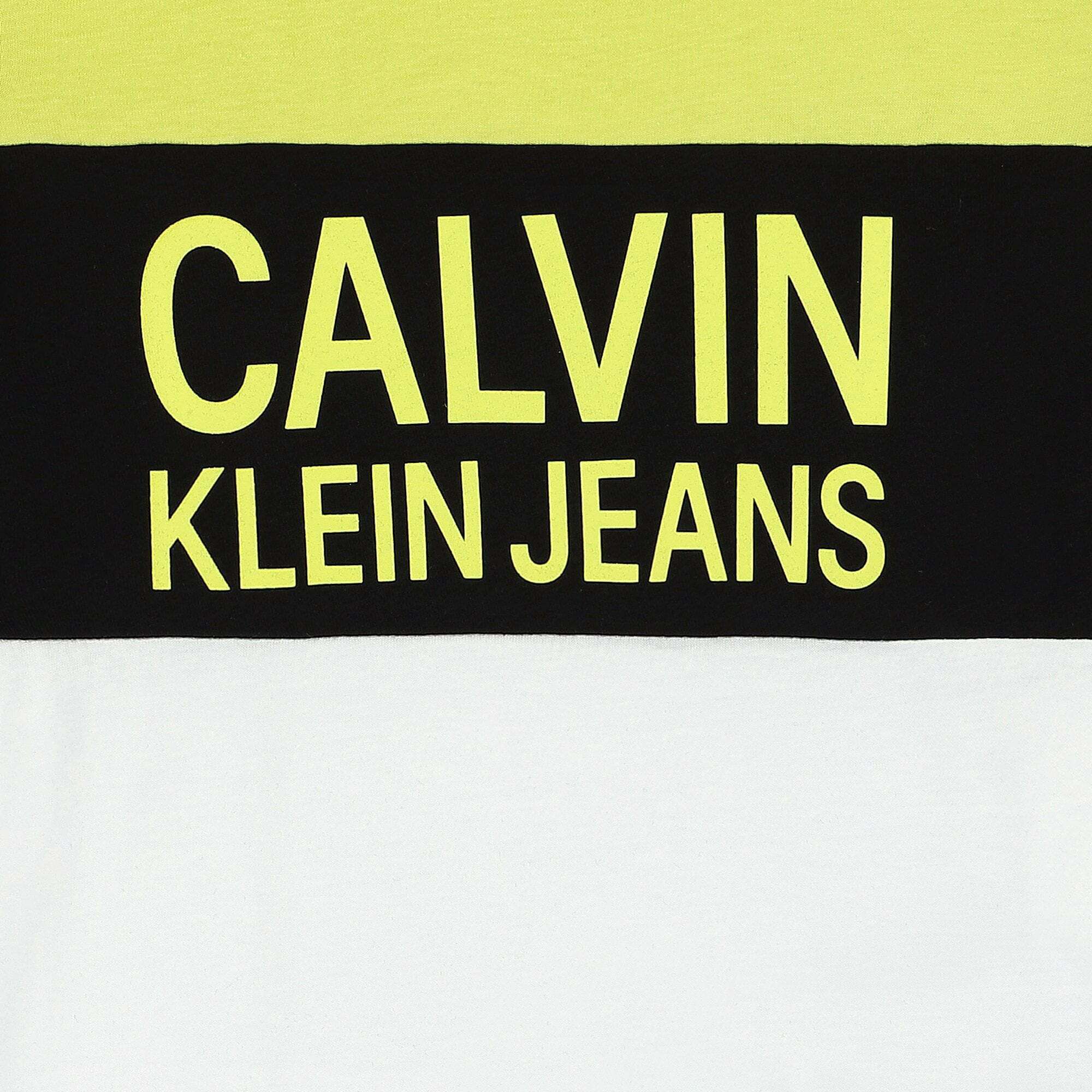 Calvin klein jeans yellow shirt sales