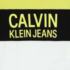 Boys Neon Yellow, Black & White Logo T-Shirt, 1, hi-res