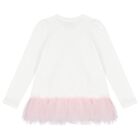 Girls Pink & Ivory Jewel Leggings Set, 1, hi-res