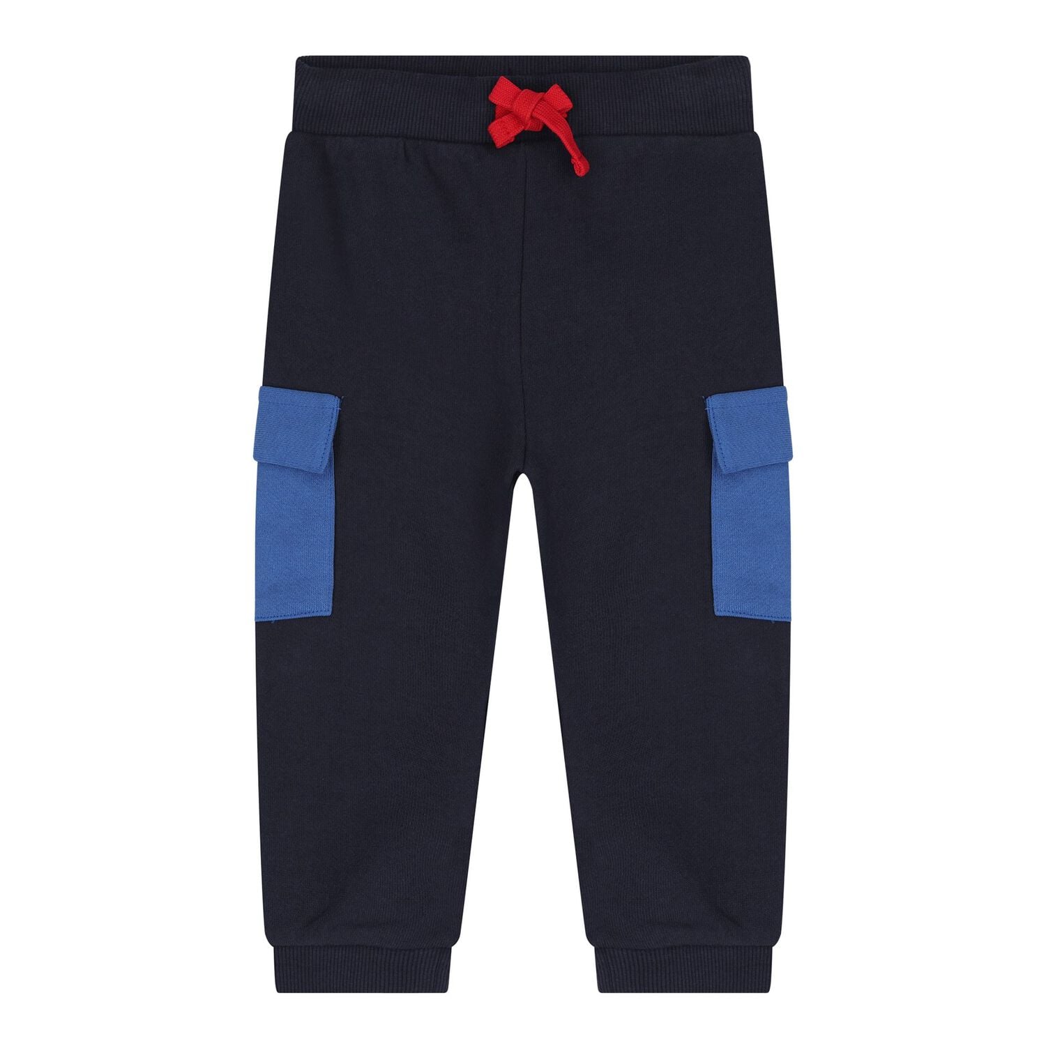 Baby Boys Navy Blue & White Teddy Bear Logo Tracksuit, 1, hi-res