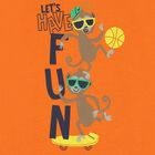 تيشيرت أولاد بطبعة باللون البرتقالي, 1, hi-res