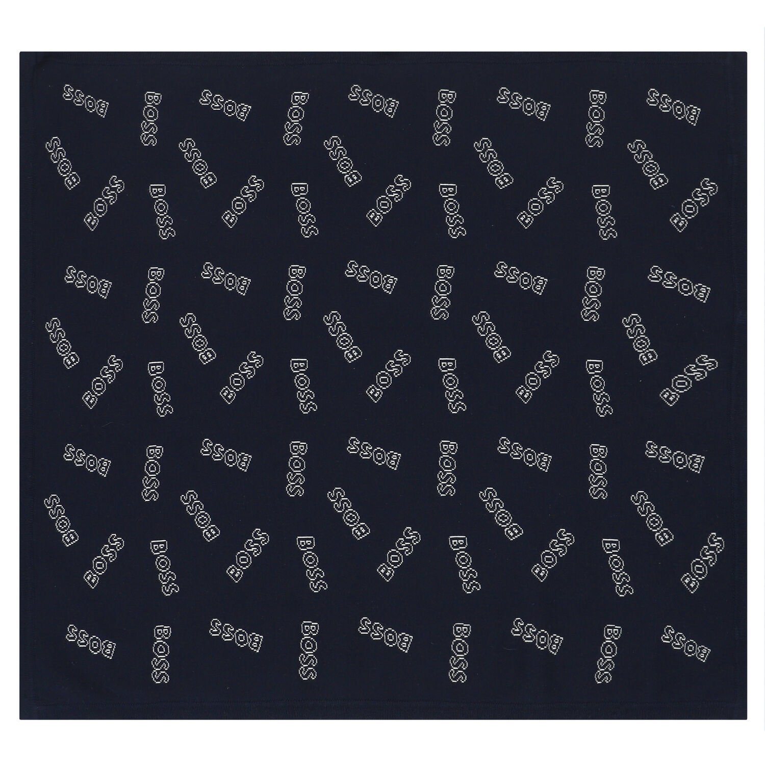 Baby Boys Navy Logo Blanket, 3, hi-res