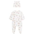 Baby Girls White Bunny Babygrow Gift Set, 1, hi-res