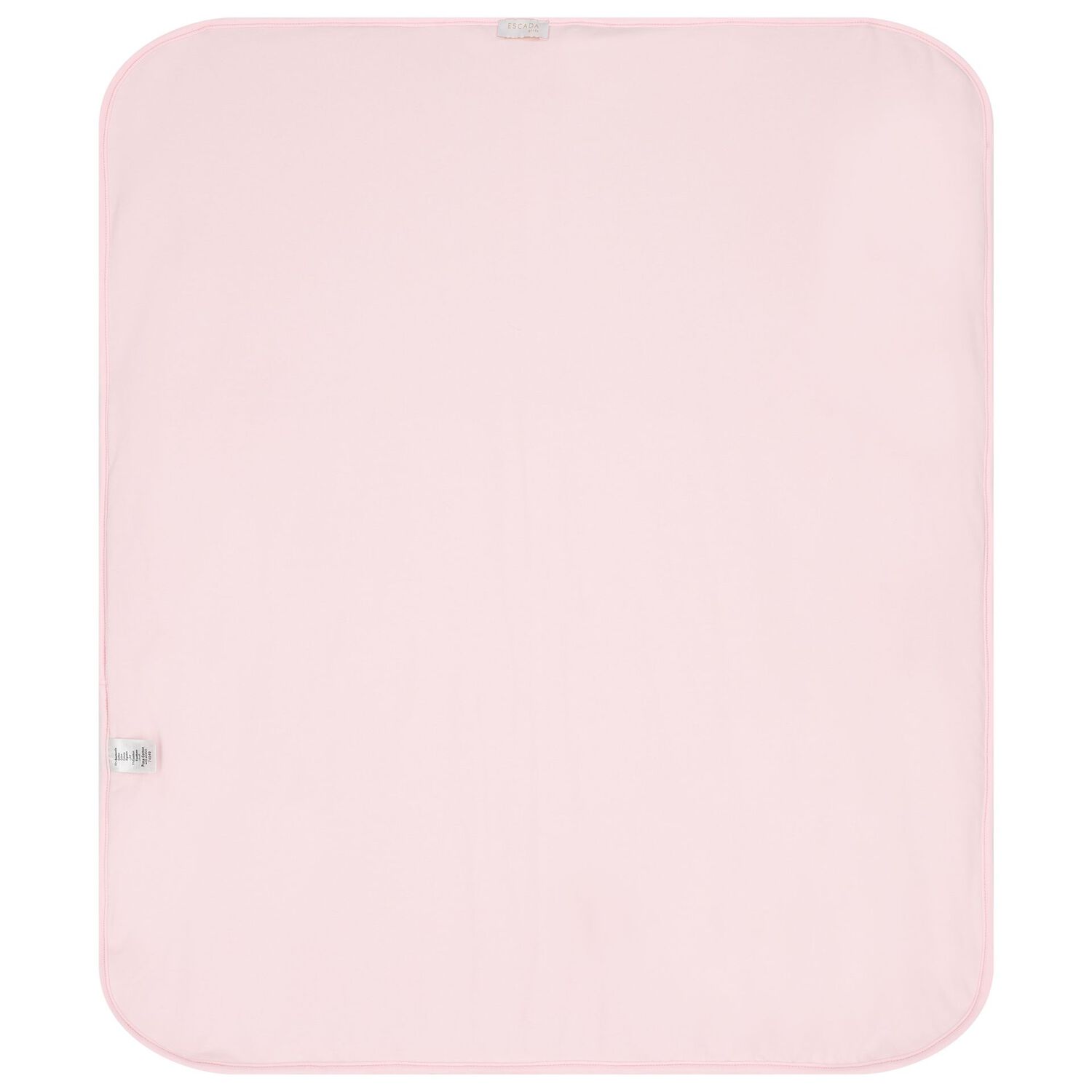 Baby Girls White & Pink Logo Blanket, 1, hi-res