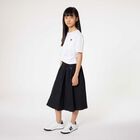 حذاء رياضي جلد بالشعار باللون الأبيض والأسود, 1, hi-res