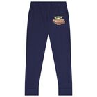 Boys Navy Blue Cars Pyjamas, 1, hi-res