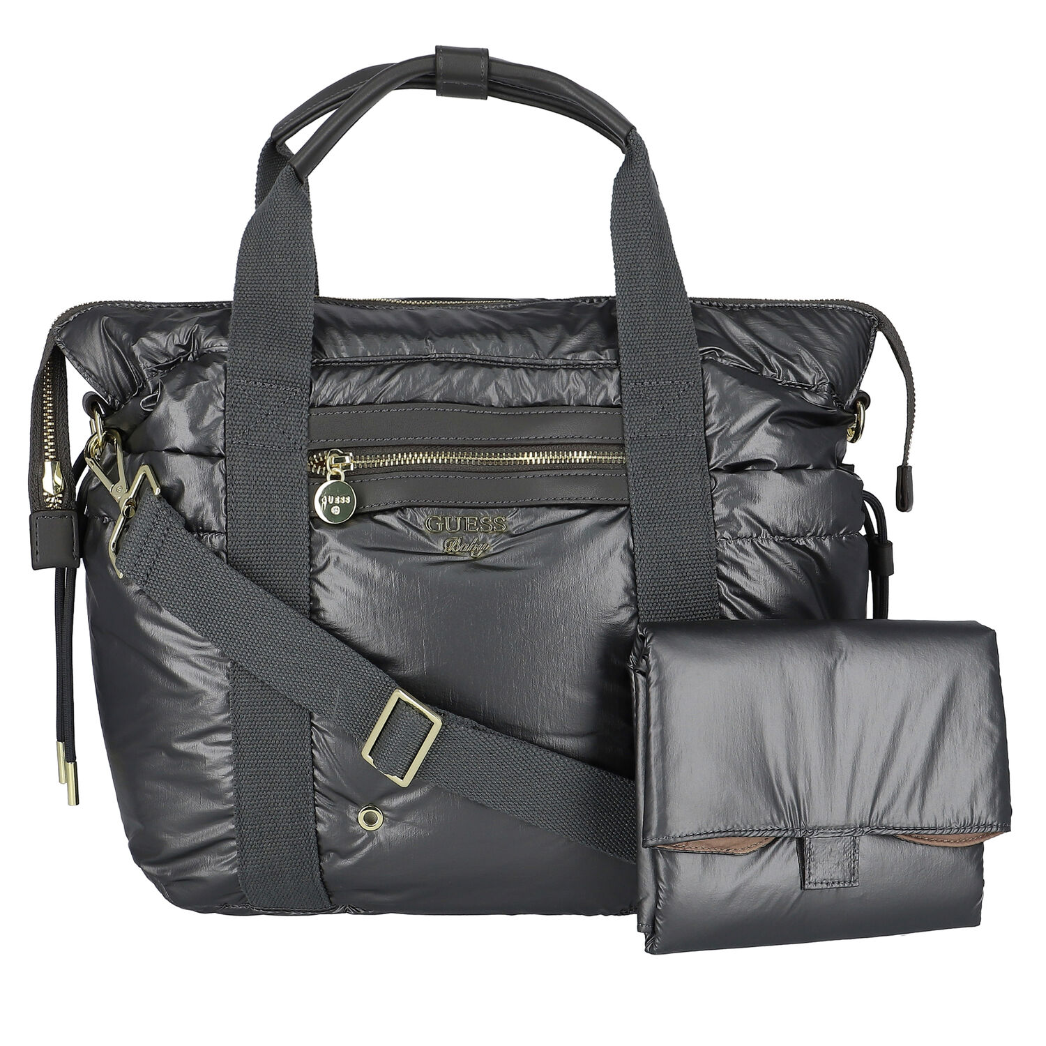 شنطة مواليد بالشعار باللون الرمادي للأطفال  , 2, hi-res