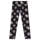 Girls Black Logo Leggings, 2, hi-res