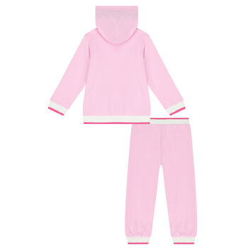 Pink Teddy Bear Logo Tracksuit