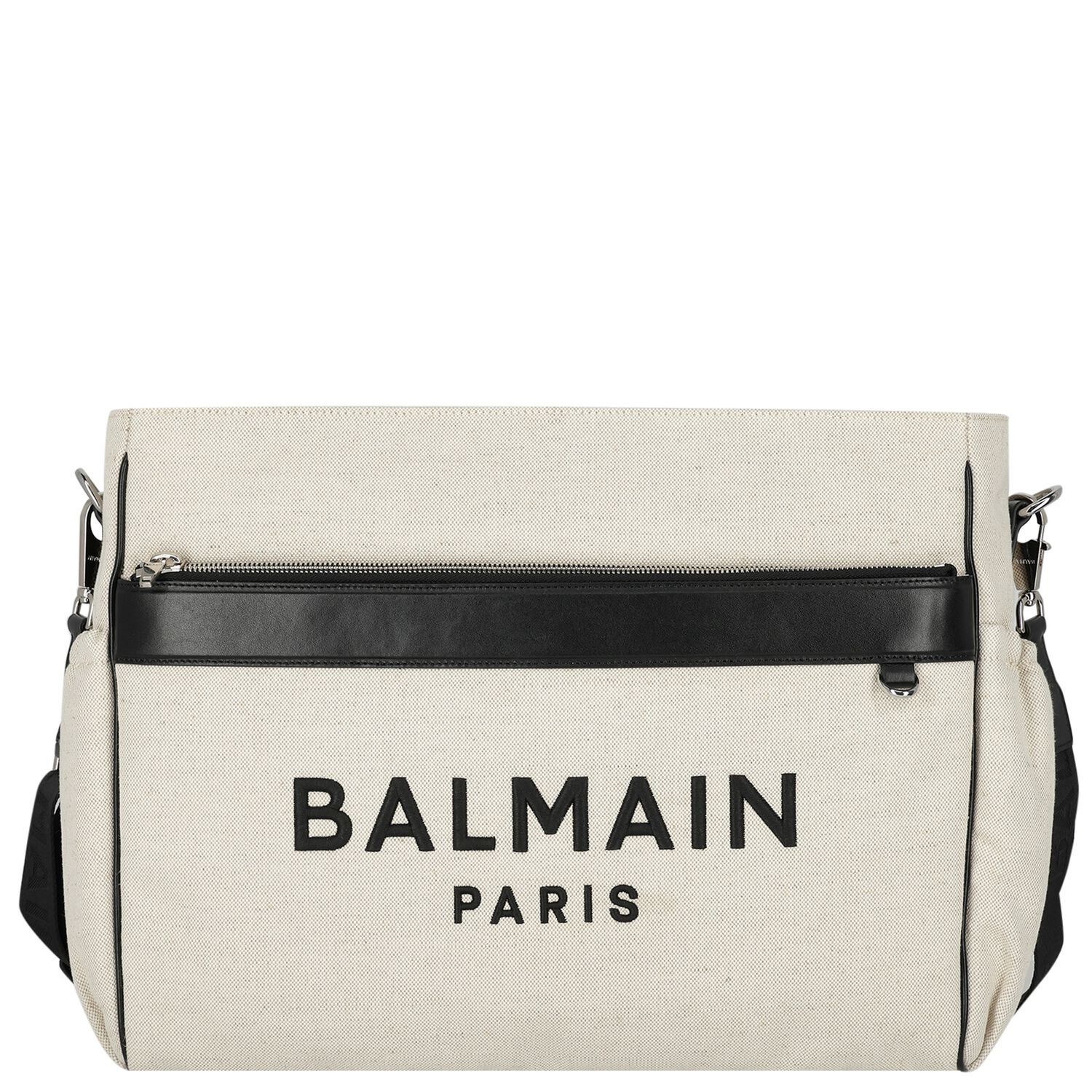 شنطة مواليد بالشعار باللون العاجي والأسود للأطفال  , 1, hi-res