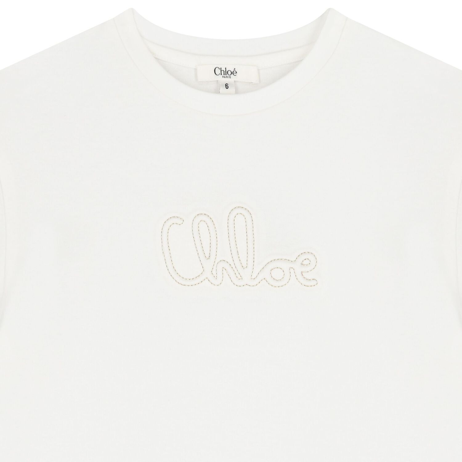 Girls Ivory Logo T-Shirt, 1, hi-res