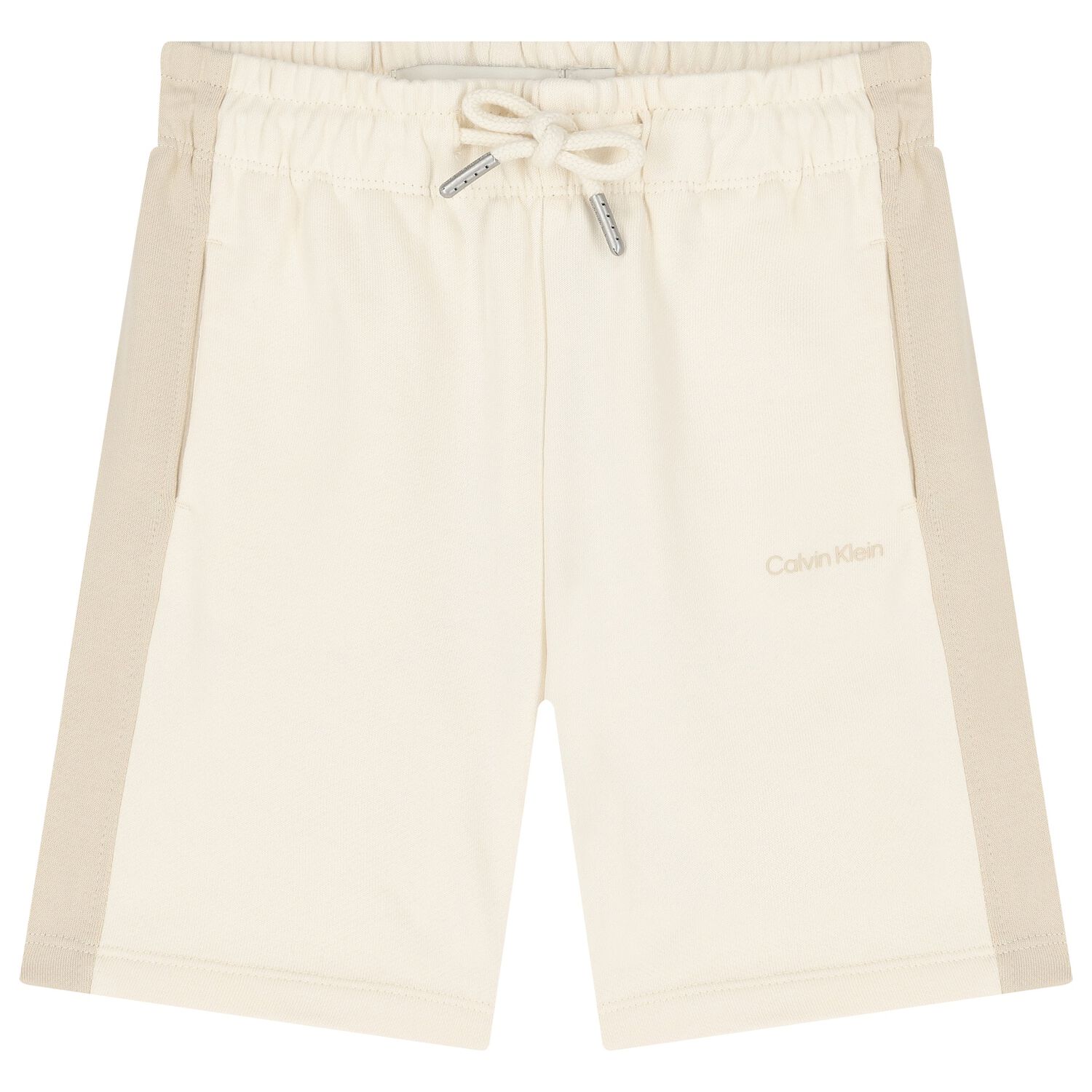 شورت جيرسي قطني عاجي وبيج للأولاد, 2, hi-res image number null