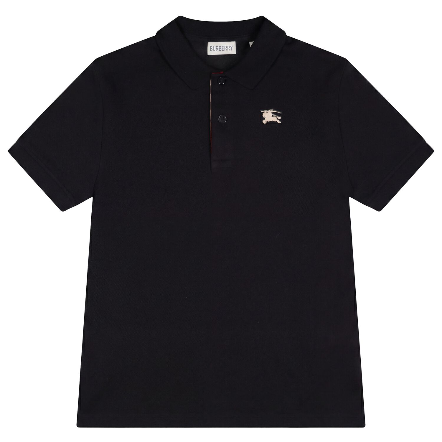 Boys Black EKD Logo Polo Shirt, 1, hi-res