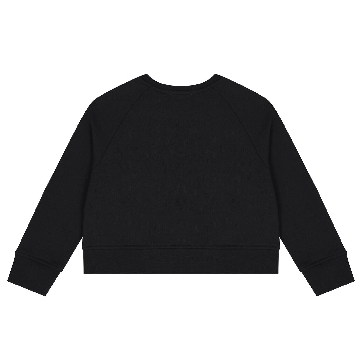 Girls Black Logo Sweatshirt, 1, hi-res image number null